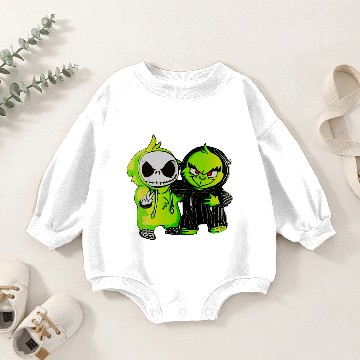 Discover Christmas funny character and Jack Skellington Baby Romper Sweatshirts