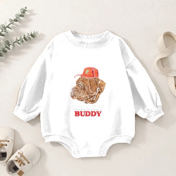 Discover French Mastiff | Wrinkly Buddy Baby Romper Sweatshirts