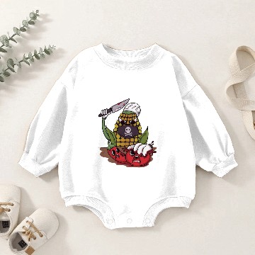 Discover Vegan vegetable butcher corn tomato pepper gift Baby Romper Sweatshirts