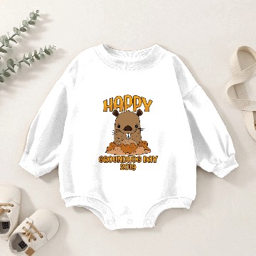 Discover Happy Groundhog Day 2019 Baby Romper Sweatshirts