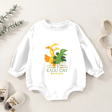 Discover Kaiju Day Baby Romper Sweatshirts