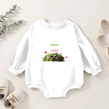 Discover It Moss Be Love Cute Moss Pun Baby Romper Sweatshirts