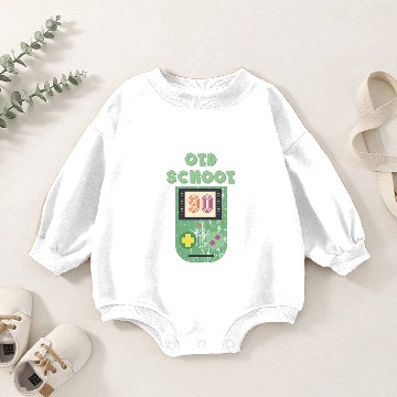 Discover Old school game boy Baby Romper Sweatshirts
