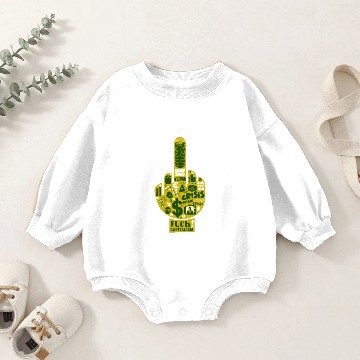Discover Fuck Capitalism funny Baby Romper Sweatshirts