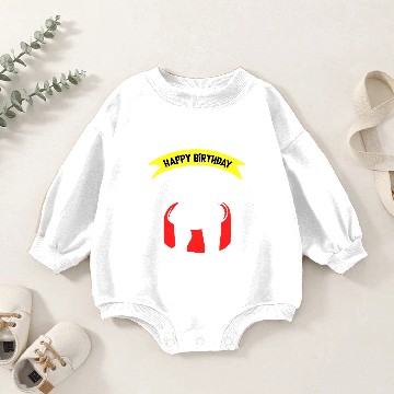 Discover Birthday Dalmatian Baby Romper Sweatshirts