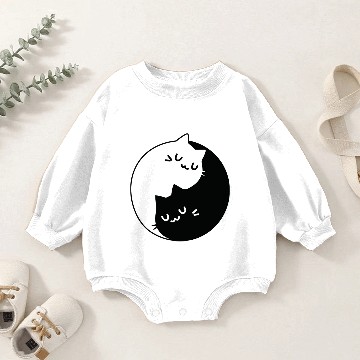Discover Ying Yang Baby Romper Sweatshirts