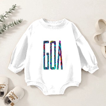 Discover Goa Batik Style Baby Romper Sweatshirts Design