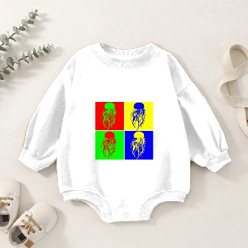 Discover Jellyfish Creature Baby Romper Sweatshirts