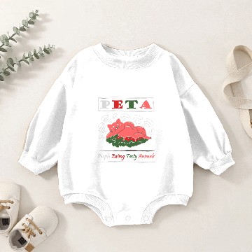 Discover PETA People Eating Tasty Animals Baby Romper Sweatshirts