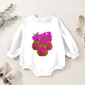 Discover Pineapple Slut Squad Baby Romper Sweatshirts