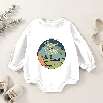 Discover Silent Night Baby Romper Sweatshirts