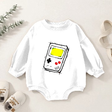 Discover gameboy sketch Baby Romper Sweatshirts
