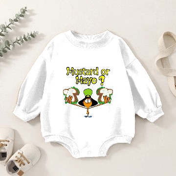 Discover Mustard or Mayo Baby Romper Sweatshirts