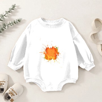 Discover Orange Juice Splash Baby Romper Sweatshirts