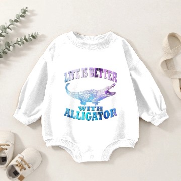Discover Alligator Baby Romper Sweatshirts crocodile reptile