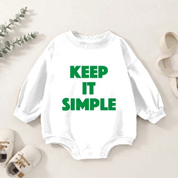 Discover Keep It Simple Baby Romper Sweatshirts
