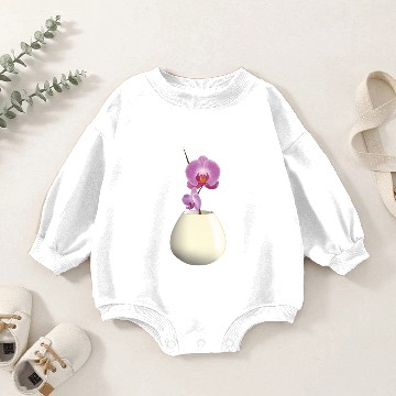Discover orchid in a vase Baby Romper Sweatshirts