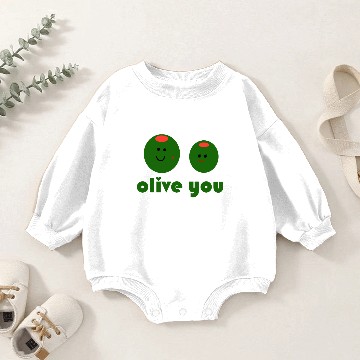 Discover Olive you Baby Romper Sweatshirts