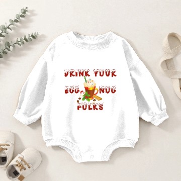 Discover Eggnog folks Baby Romper Sweatshirts