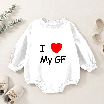 Discover I love my girlfriend Baby Romper Sweatshirts