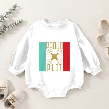 Discover Drone Propeller Pilot Gift Hexicopter Baby Romper Sweatshirts