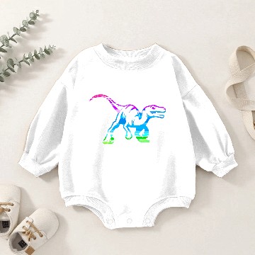 Discover Abstract Velociraptor Design Baby Romper Sweatshirts