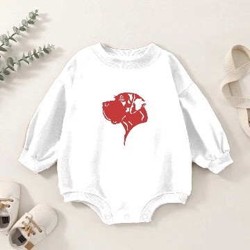 Discover Black Great Dane Virus Heart Baby Romper Sweatshirts