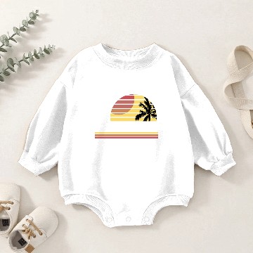 Discover Paradise Sunset Resort Baby Romper Sweatshirts
