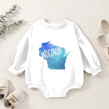 Discover Wisconsin Baby Romper Sweatshirts