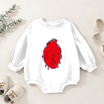Discover Bleeding Heart Baby Romper Sweatshirts