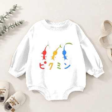 Discover Pikmin Stylized Baby Romper Sweatshirts