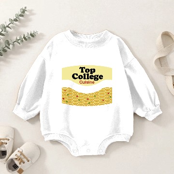 Discover Top College Cuisine Baby Romper Sweatshirts