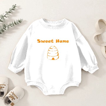 Discover bees queen wasp beekeeper honey bee present Baby Romper Sweatshirts