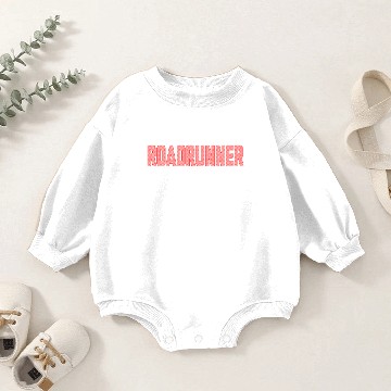 Discover Roadrunner Dotted Text Design Baby Romper Sweatshirts