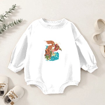 Discover Koi fish Koi's Kois gift Baby Romper Sweatshirts