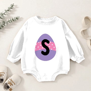 Discover Easter Letter S Monogram Dark 65899726Easter Lette Baby Romper Sweatshirts