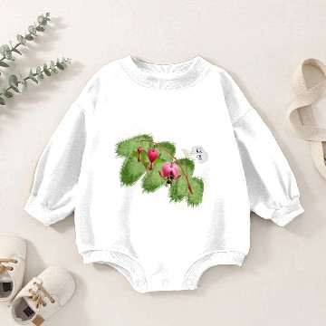 Discover Bleeding Heart Bee Baby Romper Sweatshirts