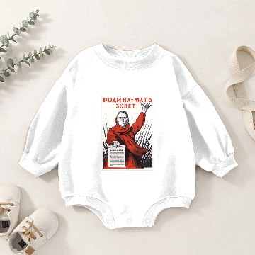 Discover Soviet Propaganda Vintage Poster WW2 Baby Romper Sweatshirts