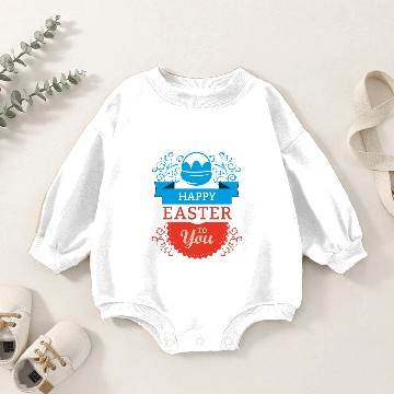 Discover Happy easter easter egg Baby Romper Sweatshirts