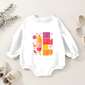 Discover Sun sand and surf Baby Romper Sweatshirts