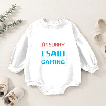Discover Sorry Gaming Offended Gambling Ringer Gift Baby Romper Sweatshirts