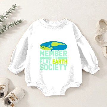 Discover flat earth merchandise Baby Romper Sweatshirts