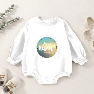 Discover He is Risen, Easter Baby Romper Sweatshirts