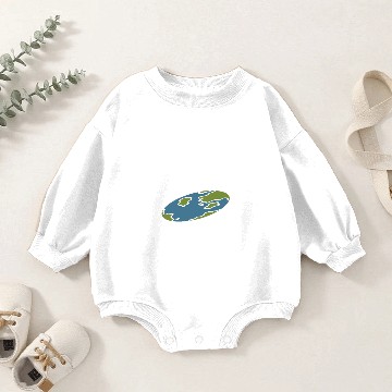 Discover flat earth merchandise Baby Romper Sweatshirts