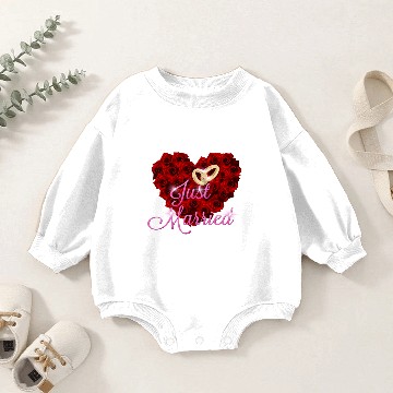 Discover Just married Baby Romper Sweatshirts
