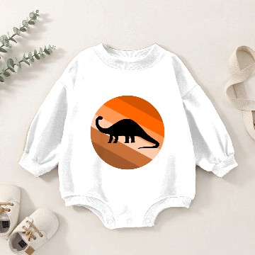 Discover Brontosaurus Baby Romper Sweatshirts