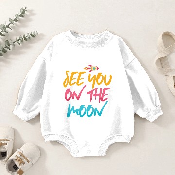 Discover Rockets Science Astronomy Moon Funny Gift Baby Romper Sweatshirts