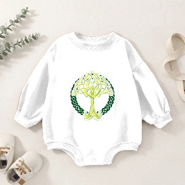 Discover Viking Celtic Knotwork Tree of Life Baby Romper Sweatshirts