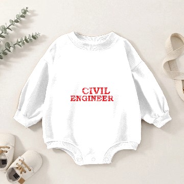 Discover Smart Civil Engineer Engineering University Baby Romper Sweatshirts