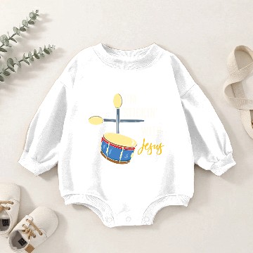 Discover Christian Drummer For Jesus Purcussionist Baby Romper Sweatshirts